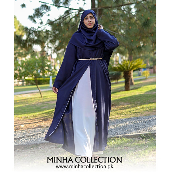 Blue Mist Abaya - Nida Fabric by Minha Collection