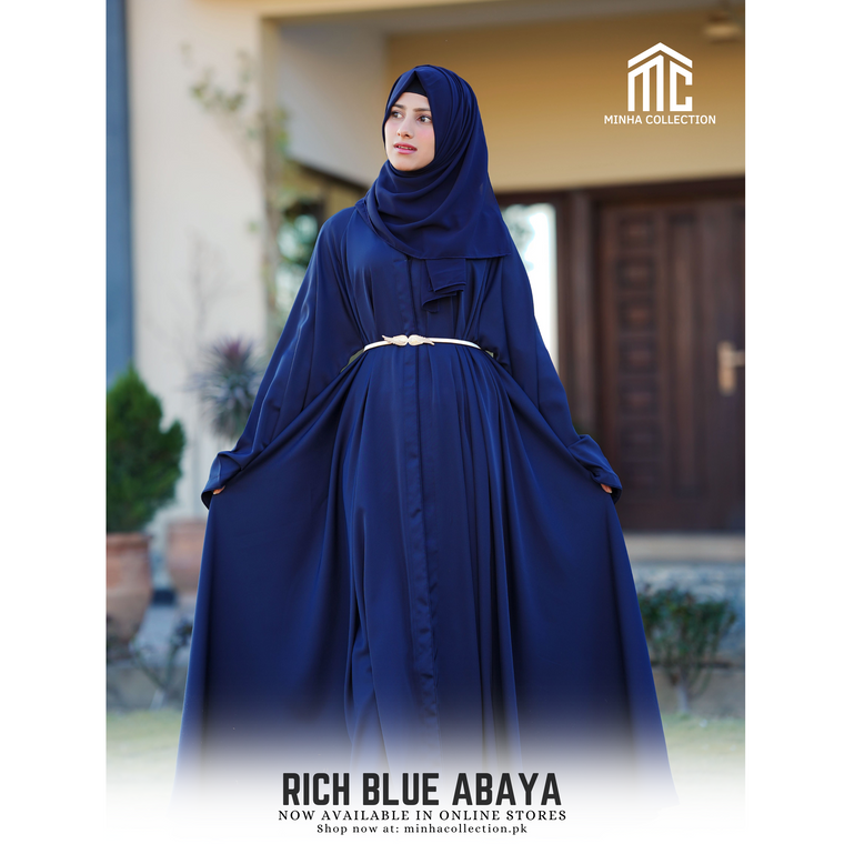 Rich Blue Abaya