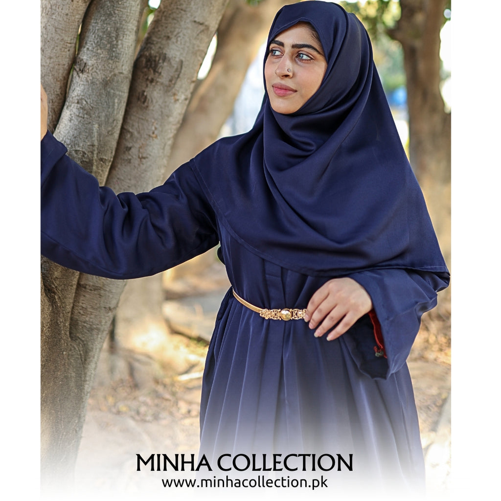 Blue Mist Abaya - Nida Fabric by Minha Collection