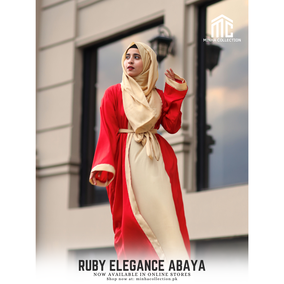 Ruby Elegance Abaya