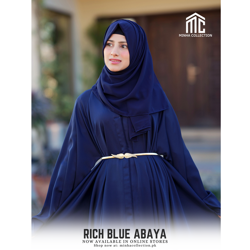 Rich Blue Abaya