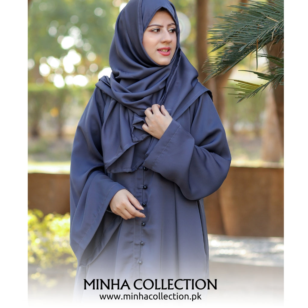 Luxus Grey Abaya