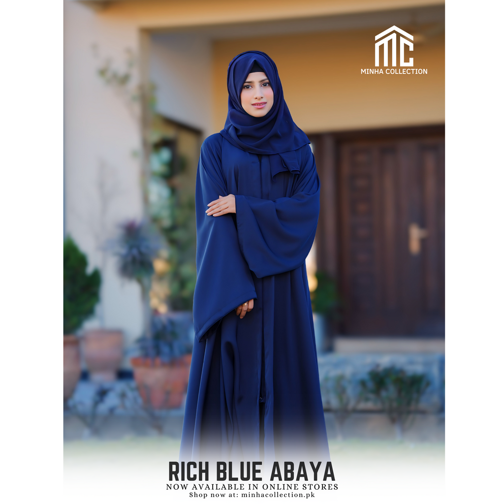 Rich Blue Abaya