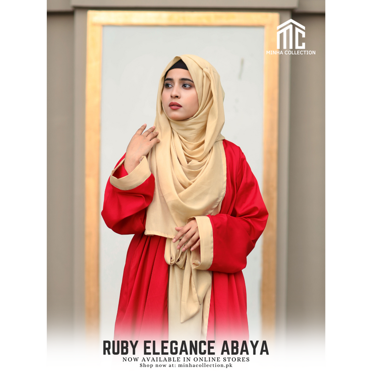 Ruby Elegance Abaya