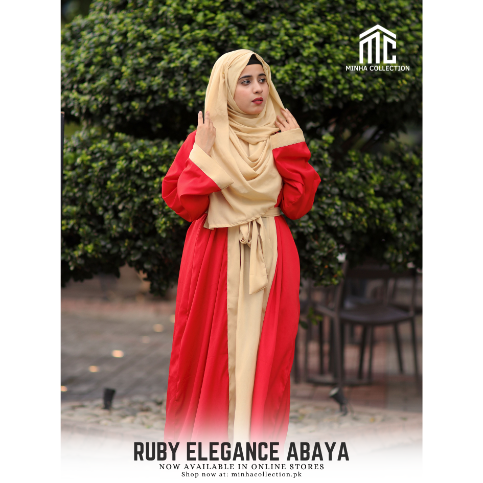 Ruby Elegance Abaya