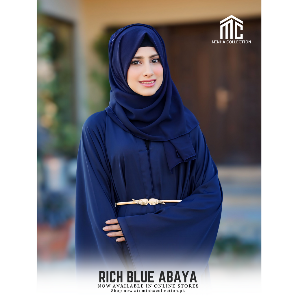 Rich Blue Abaya