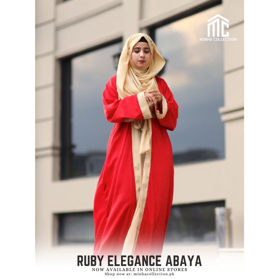 Ruby Elegance Abaya