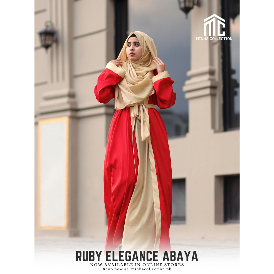 Ruby Elegance Abaya