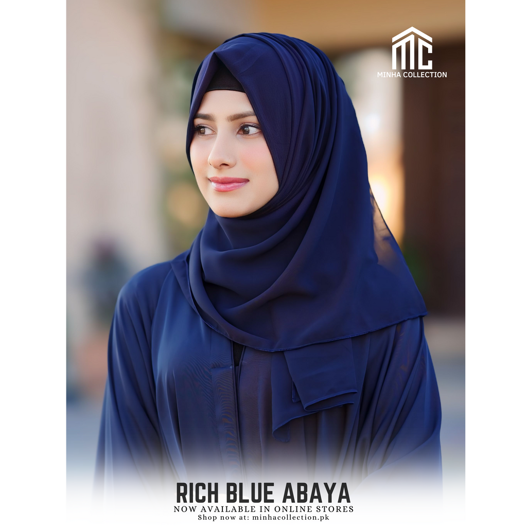 Rich Blue Abaya