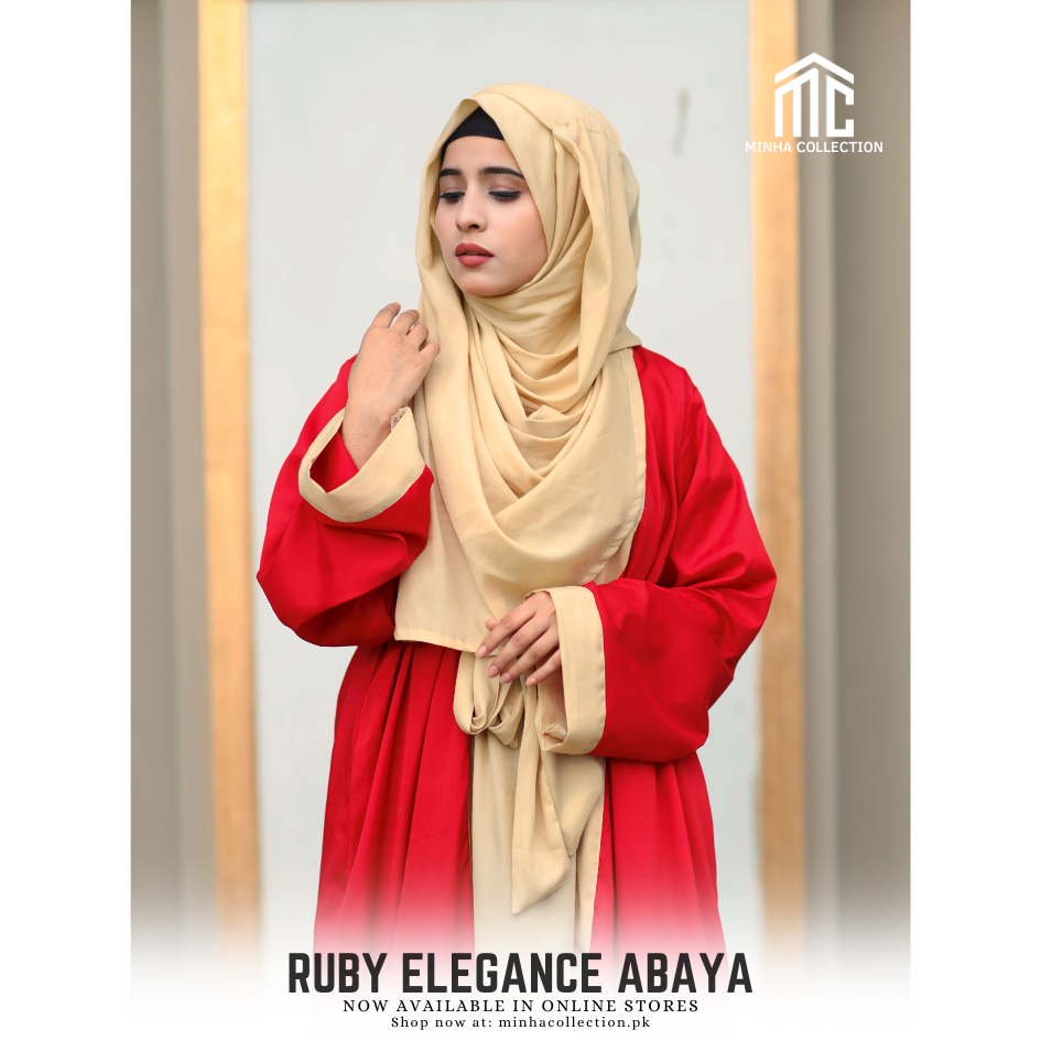 Ruby Elegance Abaya