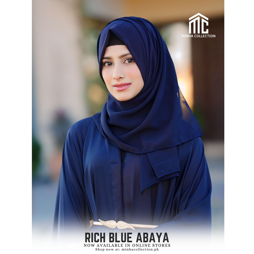 Rich Blue Abaya
