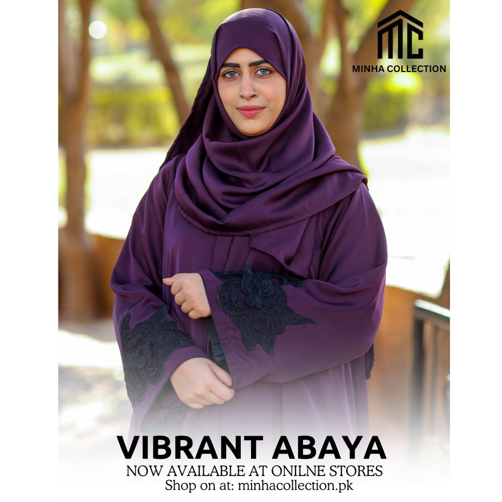 vibrant abaya by minha collection